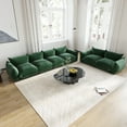 thumbnail image 4 of bokifol 4 Seat Sofa Couch and Loveseat Sets,Living Room Sofa Set,Modular Sectional Sofa Furniture,Couch Sets for Living Room/Bedroom/Home/Apartment,Green, 4 of 7