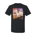 thumbnail image 2 of Unicorn Fanstasy Rainbow Castle Men's Graphic T-Shirt, Black, Small, 2 of 3