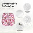 thumbnail image 4 of Balery Strawberry Popsicle Pantalones cortos deportivos para mujer con forro y dos bolsillos, elásticos, para entrenamiento, gimnasio, yoga-X-Large, 4 of 7