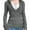 Grey, variant on Seductiva Women's Oversized Long Sleeve T Shirts 2025 Women's T Shirt Women Slim Fit and Slimming Lace Deep V Neck Hooded Swomeneatshirt Women with Drawomenstring and Large Pocket Splicing Top