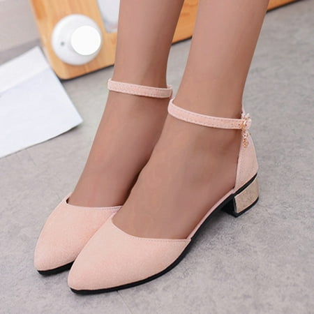 

Yilirongyumm Pink 37 Sandals Women Heels Toeknob High Shoes Laceup Fashion Casual Breathable Sandals Women s Sandals