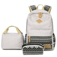 thumbnail image 1 of OUSITAID 3Pc Femmes Femme Toile Ordinateur Portable Rayé Sac à Main Sac à Main Sac à Main Sac à Main, 1 of 6