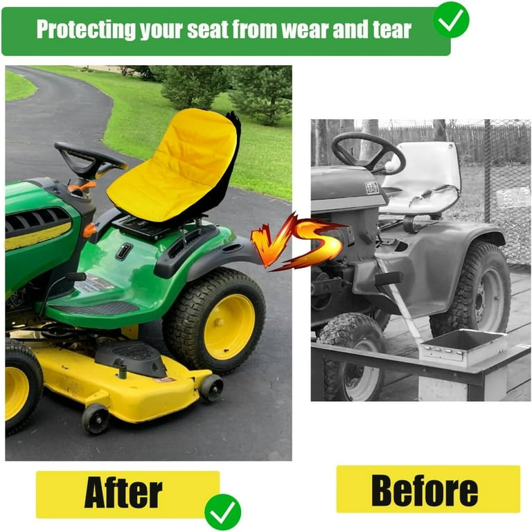 Riding Lawn Mower Seat Cover Compatible with John Deere Craftsman Cub Cadet Kubota Universal Lawn Mower Tractor Cover small Walmart