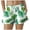 Light Green, variant on larppty Women's Quick Dry Swim Trunks Palm Leaf Print Beach Shorts with Drawstring Elastic Waist(Light Green, L)
