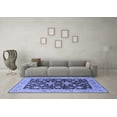 thumbnail image 3 of Ahgly Company Machine Washable Indoor Rectangle Oriental Blue Traditional Area Rugs, 8' x 12', 3 of 4