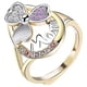 thumbnail image 1 of Anillo de corazón con diamantes de imitación chapados en oro para mujeres y niñas, anillo con letras MOM Wmkox8yi sjalhkljlk1908, 1 of 1