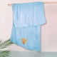 thumbnail image 1 of Toalla de baño para niños MELOCOTTON HOGAR Microfibra Azul Claro - Oso, 1 of 3