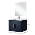 thumbnail image 7 of Navy Blue Bathroom Vanity 24 In. W X 22 D, White Quartz Countertop, 18 Mirror & Faucet - Long Lasting And Stain D Vanity, Scratch Stain- For Extended Durability Beauty, 7 of 7