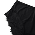 thumbnail image 6 of Sunvit-Panties Womens High-Waisted Panties Nylon Spandex Blend - Tummy Control, Soft Breathable, Lace Trim & Bow Accent - Everyday Comfort, Black, Size XL, 6 of 9