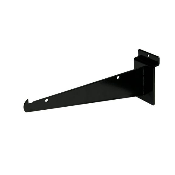 Econoco - EBL/8KB - 8" Black Shelf Bracket for Slatwall - Sold in Pack of 48
