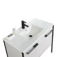 thumbnail image 4 of Fine Fixtures  Oakville Bathroom Vanity  with White Ceramic Sink Mild Grey Oak - Black Hardware 42 Inch, 4 of 8