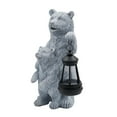 thumbnail image 2 of Bear Family Garden Statue with Lantern, Outdoor Decorative Resin Sculpture, Waterproof Yard Ornament for Patio, Lawn, Porch, and Home Decor, 2 of 5