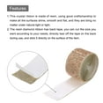 thumbnail image 4 of Unique Bargains 2 Roll 1 Yard 13.5/27mm Self Adhesive Crystal Rhinestone Ribbon for Crafts Project, Champagne, 4 of 5