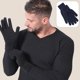 thumbnail image 4 of Guantes de invierno para hombre y mujer con pantalla táctil, guantes de punto cálidos para mensajes de texto, 4 of 5