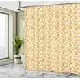 thumbnail image 4 of Ambesonne Leaves Shower Curtain, Seasonal Autumn Elements, 69"Wx70"L, White Pale Orange, 4 of 4
