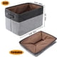thumbnail image 2 of cestas de almacenamiento plegables, cesta de tela de lona plegable, caja cúbica, organizador resistente con asas, ideal para el hogar, la oficina, la habitación de los niños y el armario., 2 of 5