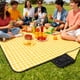 thumbnail image 5 of Manta impermeable de picnic de tres capas gruesa para exteriores - respaldo antideslizante de aluminio, plegable, fácil de limpiar, gran amarillo de 200x150cm, cojines para el asiento de jardín de, 5 of 6