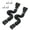 Black-1 Pair, variant on 2Pcs Rainwater Channel Downspout Extensions, Pair of Adaptable Downspout Lengtheners, Drain Pipe Extension Stretchable from 21" to 60", Gutter Augmentations with Connectors