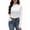 White, variant on Ekouaer Womens Mock Neck Thermal Top Long Sleeve Base Layer with Thumbholes Warm Winter Undershirt Slim Fit Thermal Wear