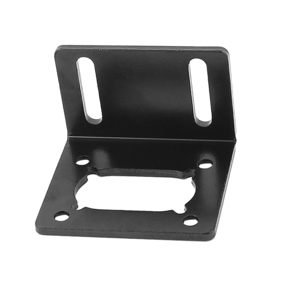 Right Angle Metal Corner GW31ZY GW370 DC Motor Mounting Fixed Bracket Black