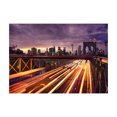 thumbnail image 1 of Ambesonne City Jigsaw Puzzle, Brooklyn Bridge Traffic, Heirloom-Quality Fun Activity for Family Durable Cardboard, 1000 pcs, Lilac Dark Orange Yellow, 1 of 2