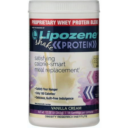 LipozeneÂ® Vanilla Cream Protein Shake 12.08 oz. Jar