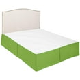 thumbnail image 3 of Pleated Bed Skirt, Ruffled Pleated Size Bed Skirt - 100% Microfiber Fabric, Pleated Bed Skirt Full XXL Size College Pleated Bed Skirt 12" Drop - Sage Solid., 3 of 4