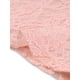 thumbnail image 5 of Vestido de encaje de manga 3/4 para mujeres, cuello cuadrado, midi, recto, color rosa, 5 of 6
