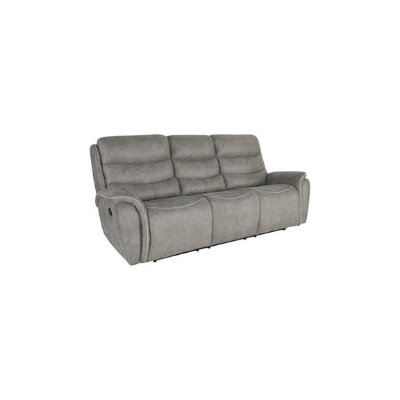 New Classic Furniture Kamari  Sofa W/Dual Recliner-Gray