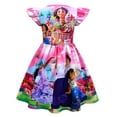 thumbnail image 2 of HAWEE Encanto Mirabel Robe de Costume de Princesse pour Filles Costume à Volants Robe d'Été de Fête Robes Décontractées, 2 of 7