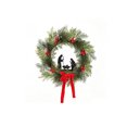 thumbnail image 2 of Fmbmuo Christmas Decor Wreath Decoration Artificial Bow Pine Branches and Berries Door Hanging Wall Ornament 45cm Ornaments,Green, 2 of 5
