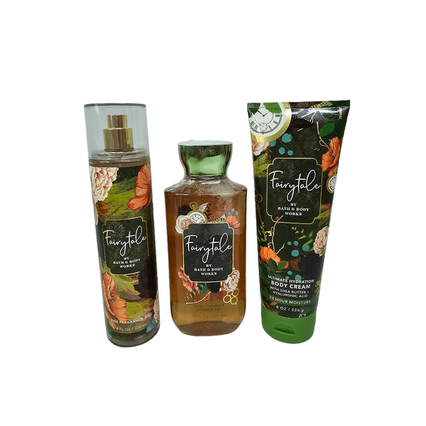 Bath and Body Works Fairytale Set of 3 Shower Gel, Body Spray and Body Lotion
