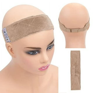 Gex Women's Wig Grip Band, Adjustable Elastic Comfort Headband, Velvet Tan  Color 1 PC
