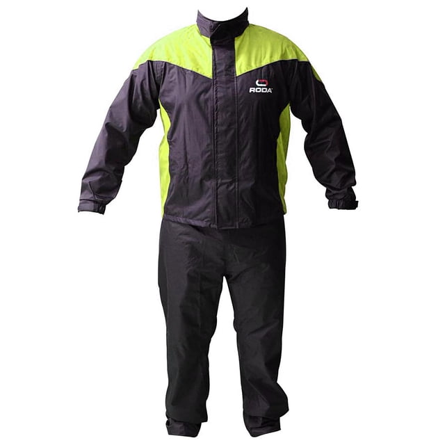 Impermeable Roda set 2pz negro/amarillo Talla XG