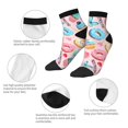 thumbnail image 6 of Bingfone Cupcakes And Donuts Design Patterned Men'S Women'S Casual Cotton Socks, 6 of 9