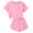 A2-Pink, variant on Toddler Baby Girl Outfits 2T 3T 4T 5T Clothes Summer Kids Pattern Short Sleeve T-Shirt & Shorts Set,Everyday Wear(Watermelon Red,3-4 Years)