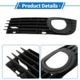 thumbnail image 4 of 1pc Cubierta de rejilla de luz antiniebla frontal izquierda para Audi A8 D3 2005-2007 No.4E0807681AD ABS Negro, 4 of 7