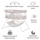 thumbnail image 5 of Bassinet Dream On Me Karley Cool Grey, ligero y portátil, 5 of 6