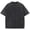 370#Black, variant on Vintage Distressed Wash Mens Loose Fit T-Shirt Palm Tree Sunset Print Crew Neck Short Sleeve Beach Holiday Tops Hot Pink 5XL