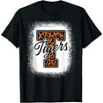thumbnail image 1 of T-Shirt Rétro Blanchi des Fans de Sports Scolaires des Tigres de Football - comme sur l'Image - S, 1 of 2