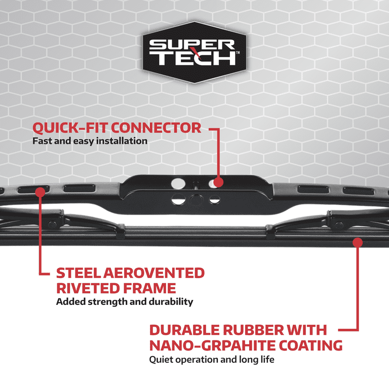 Super Tech 22" Conventional Wiper Blade, Universal photo 7