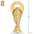 thumbnail image 2 of Abrebotellas Wagon International Copa Mundial de la FIFA 2026 15 cm Dorado, 2 of 4