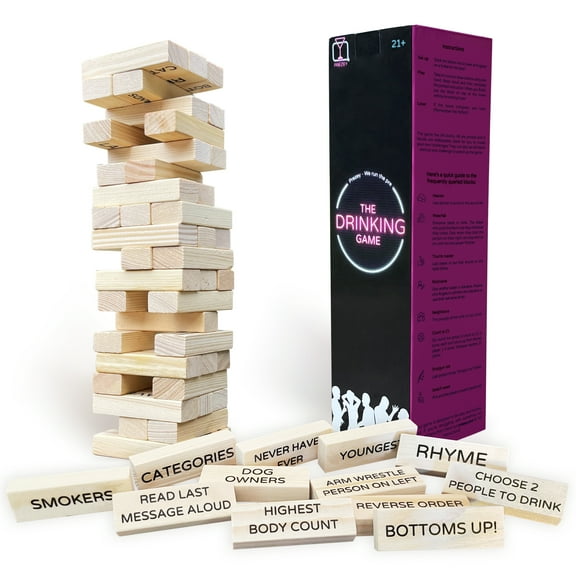 Prezey Adult Drinking Game – Stacking Tower