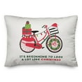 thumbnail image 2 of Creative Products Christmas Bike 20 x 14 Spun Poly Pillow, 2 of 3