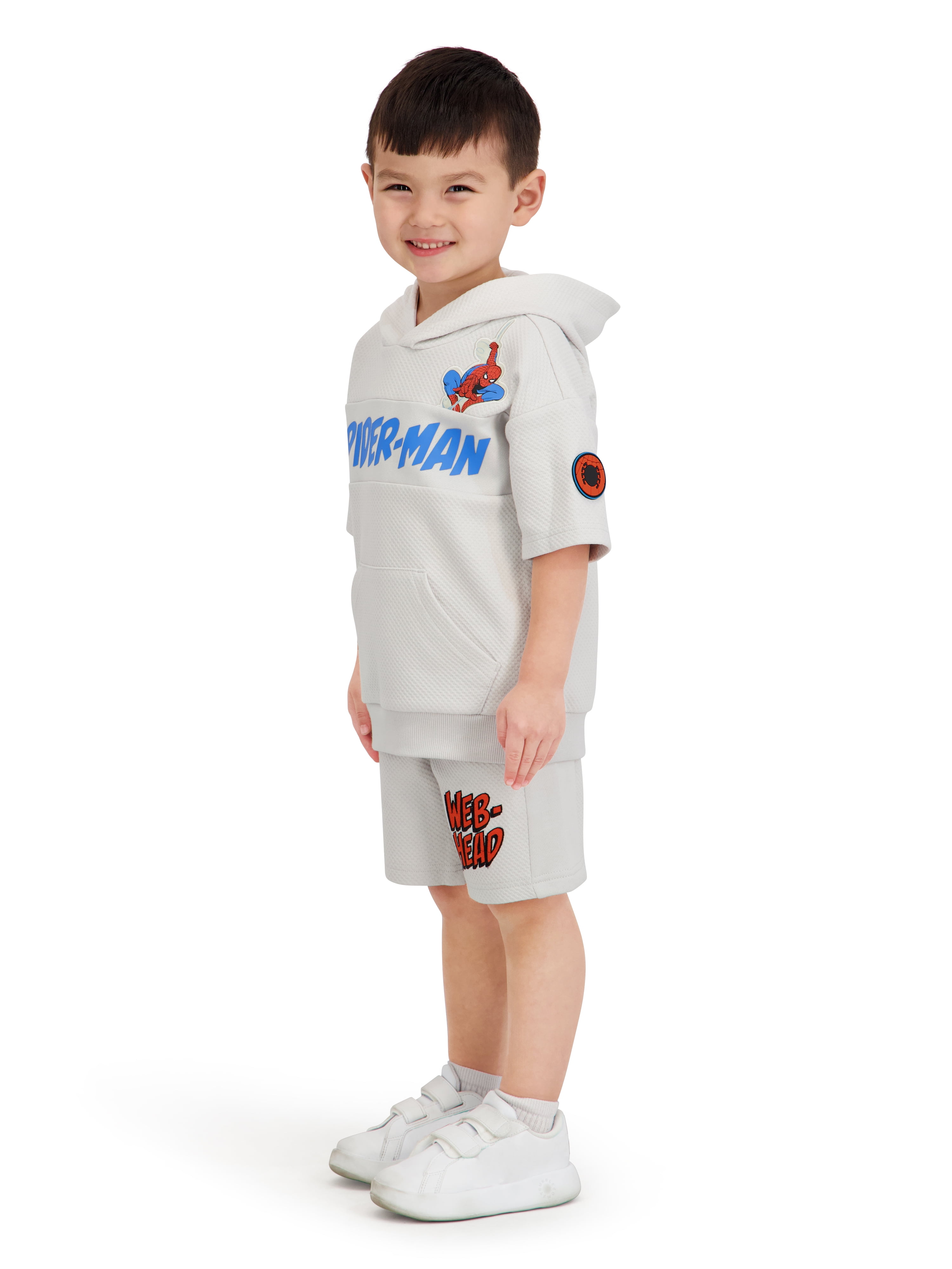 Spiderman Toddler Boy Textured Knit Short Set, Sizes 12 Months-5T