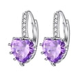 thumbnail image 2 of TIMIFIS Boucles d'Oreilles Femmes Boucles d'Oreilles en Forme de Cœur Zircon Multicolore Mode Boucles d'Oreilles Simples Été, 2 of 2