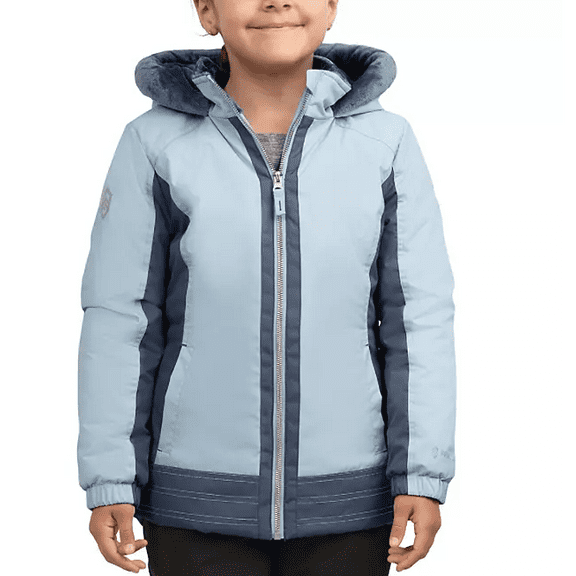 Free Country Girls Snow Jacket (Color: Skysleet/Charcoal Grey, Medium (7/8))