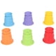 thumbnail image 1 of Tazas apilables para bebé, juguetes educativos para edades tempranas de diferentes colores con agujeros de drenaje para baño de bebé, 6 uds., 1 of 14