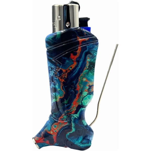 Toker Poker - Clipper Lighter Case Multi Tool, Earth Echo Design, All Inclusive Tool for Camping