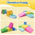 thumbnail image 4 of Kbun Large 7pcs Foam Climbing Blocks, Toddlers Climbing Toys for Climb, Crawl and Slide for Nursery, Living Room, Children's Room, Indoor Climb and Crawl Activity Play Set for Toddler 1-3, 4 of 8